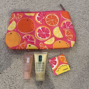 NEW Clinique Travel Size Lot W/bag Moisture Surge Moisturizing Lotion Eye Shadow